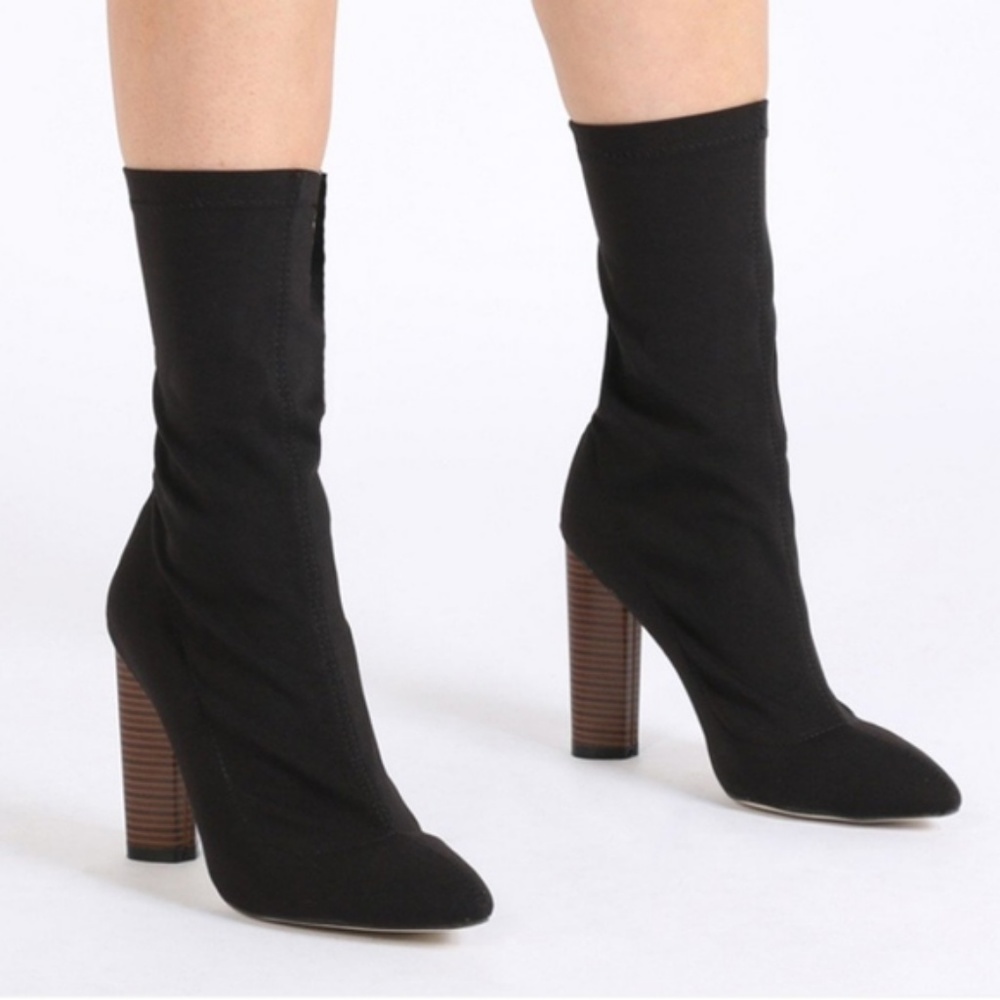 Black Sock Boot Heels Yeezy Season 1 Look Alike